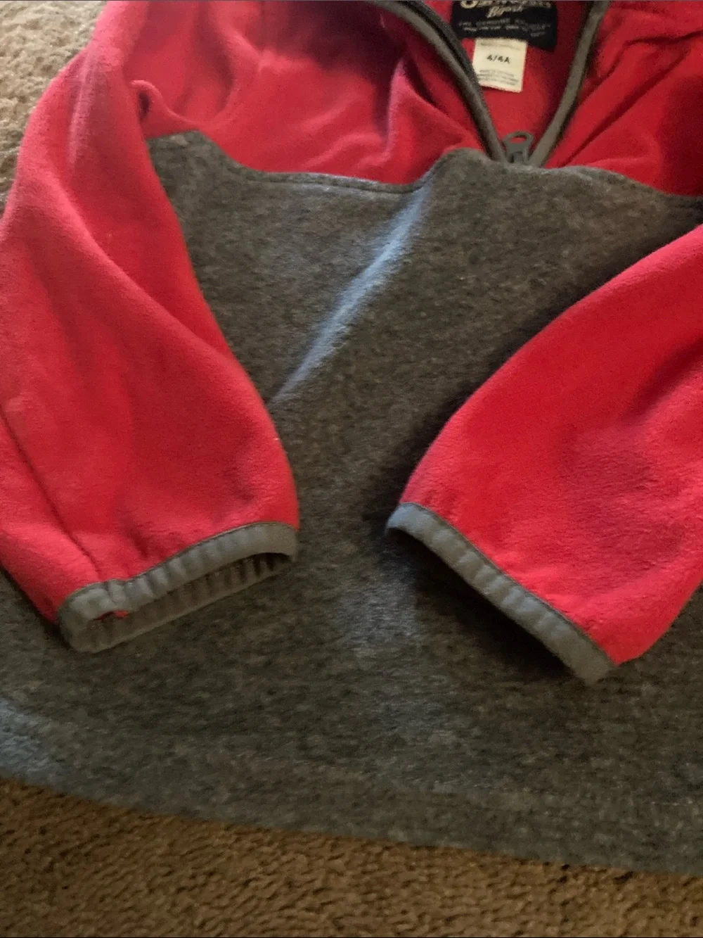 Oshkosh boys zip pullover fleece